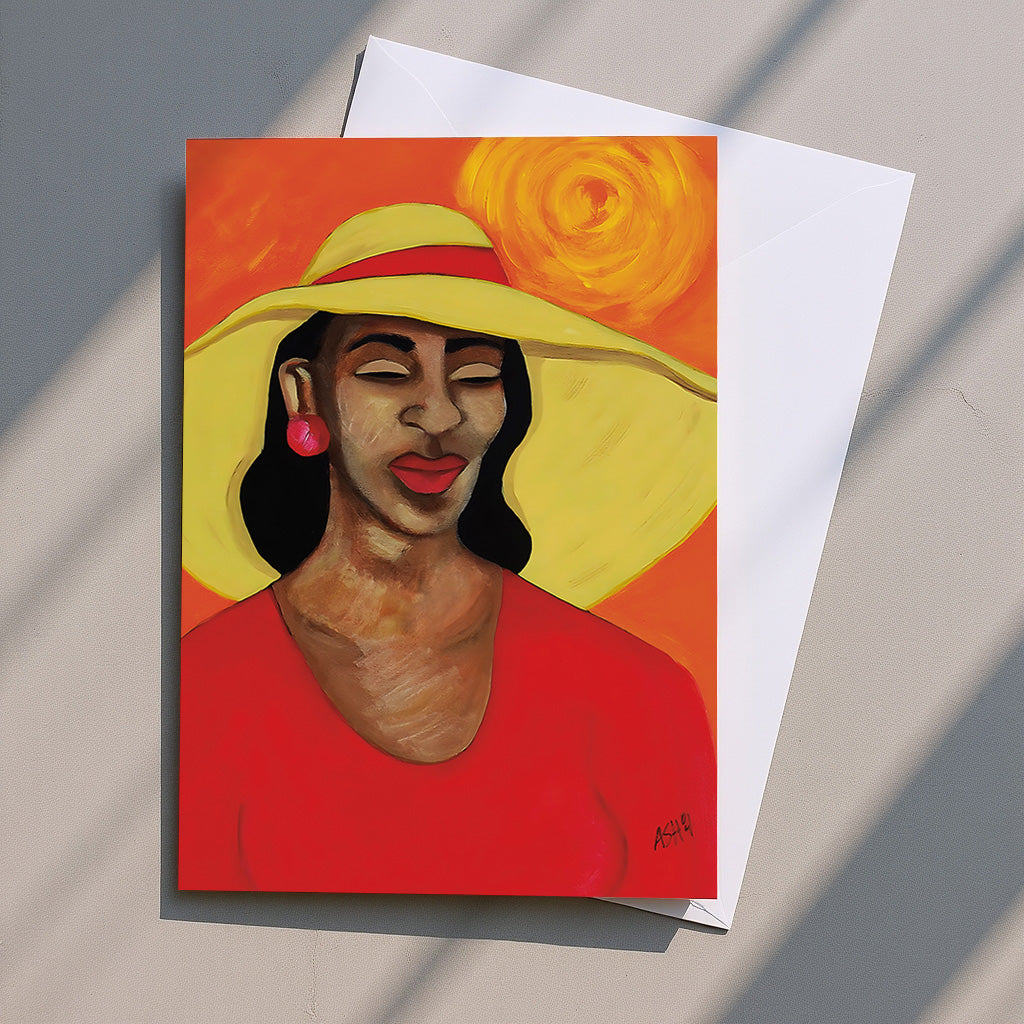 Crowned in Grace – Black Women in Hats Greeting Card Set (5-Pack)