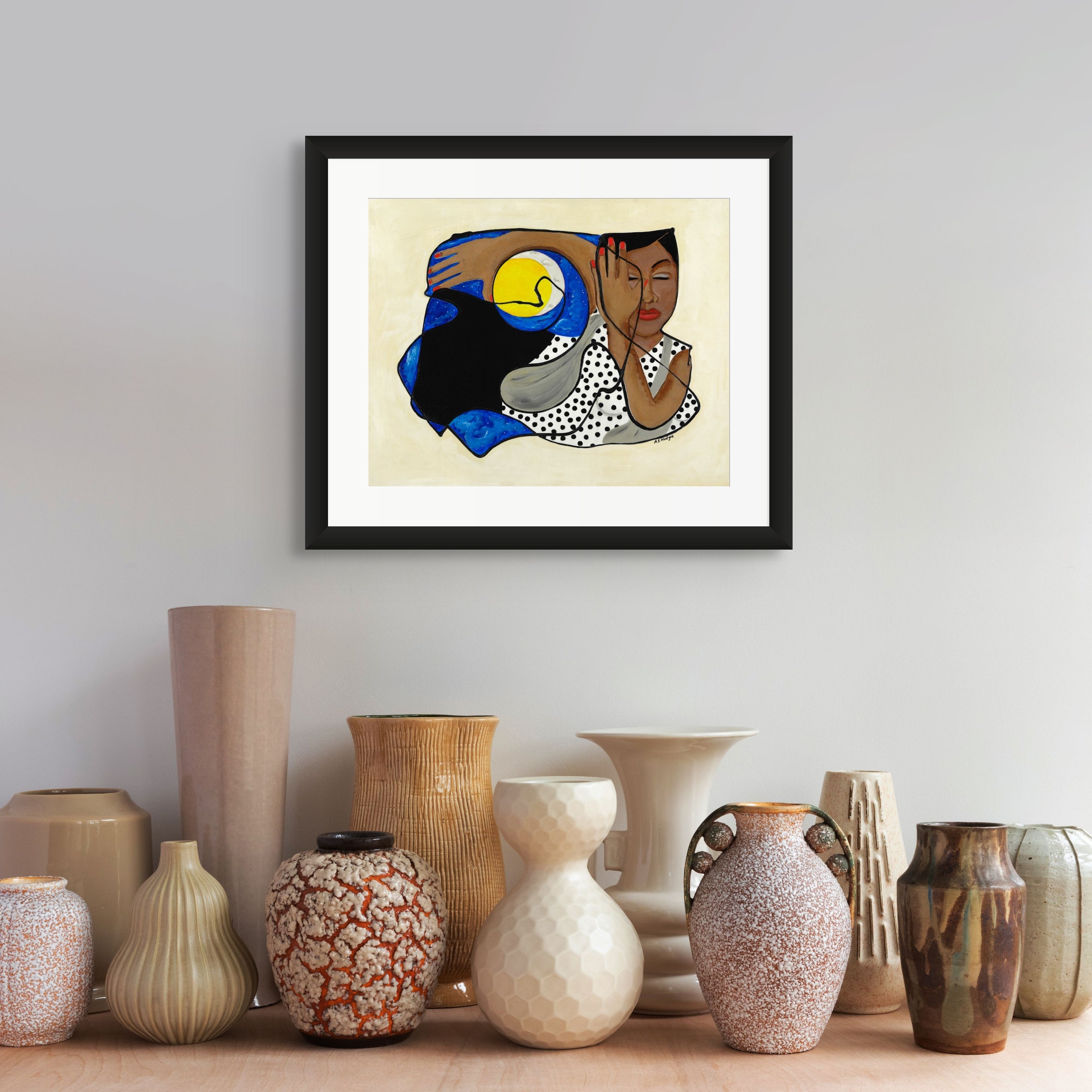 One With the Universe - Continuous Line Fine Art Prints - Antionette's Artistry