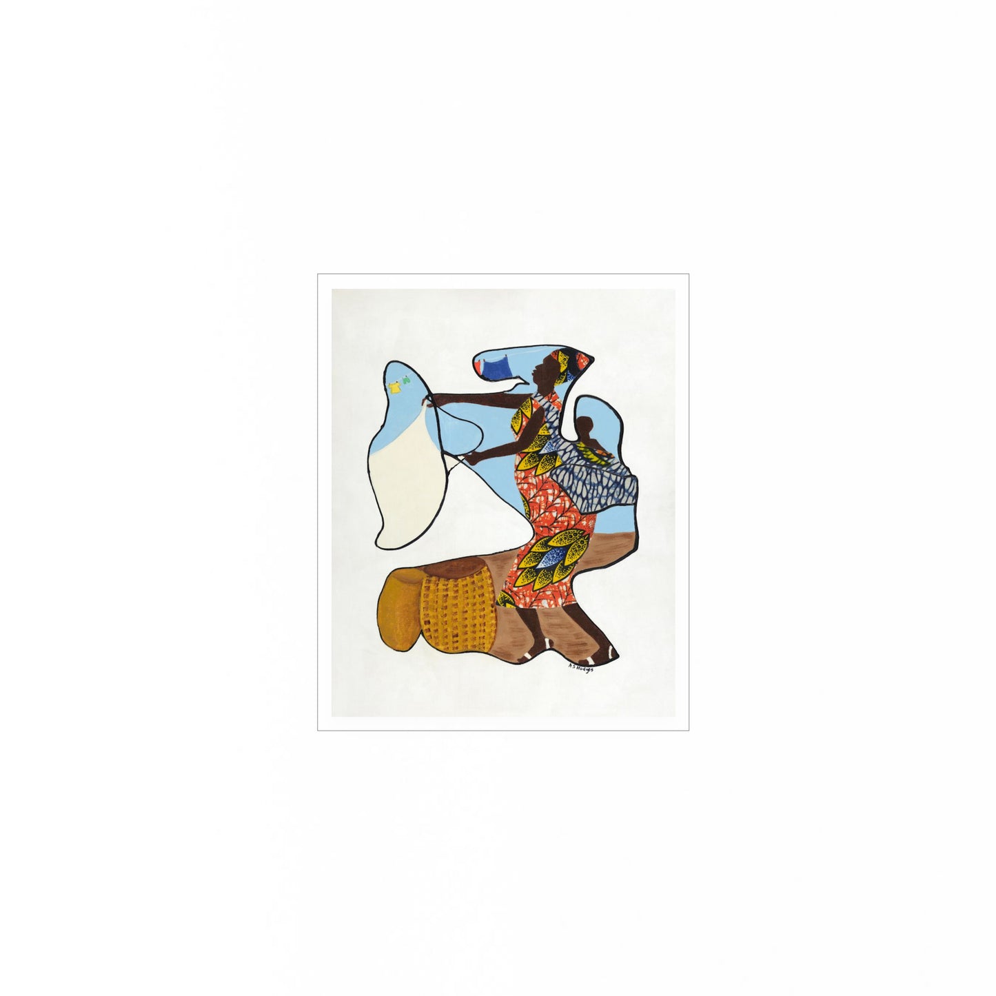 Wash Day - Continuous Line Fine Art Print - Antionette's Artistry