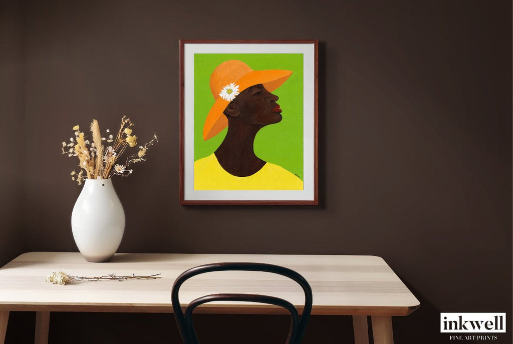 Annabelle's New Hat - Framed Fine Art Print - Antionette's Artistry