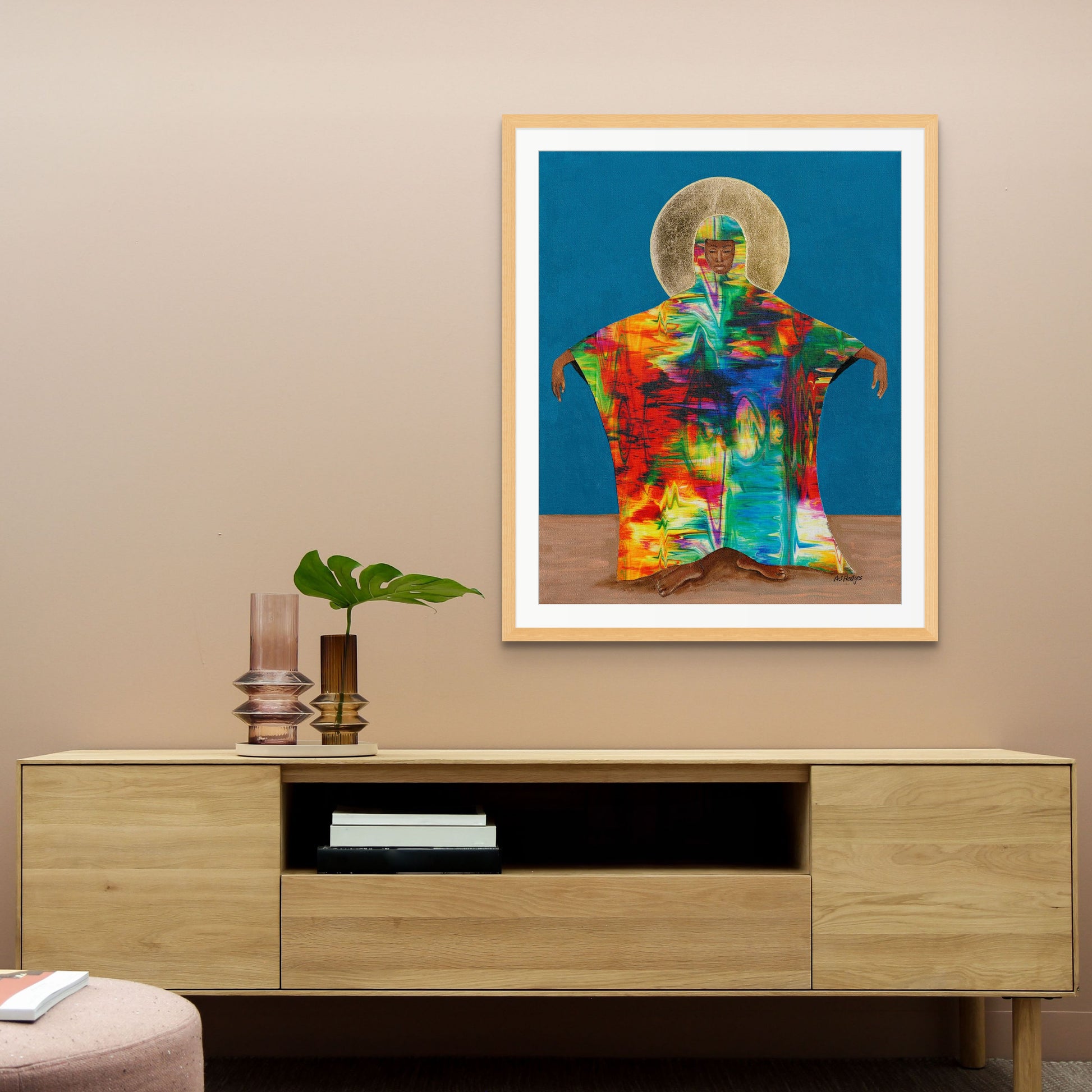 Mother Earth - Framed Fine Art Print - Afrofuturist Print -  colorful art for living room