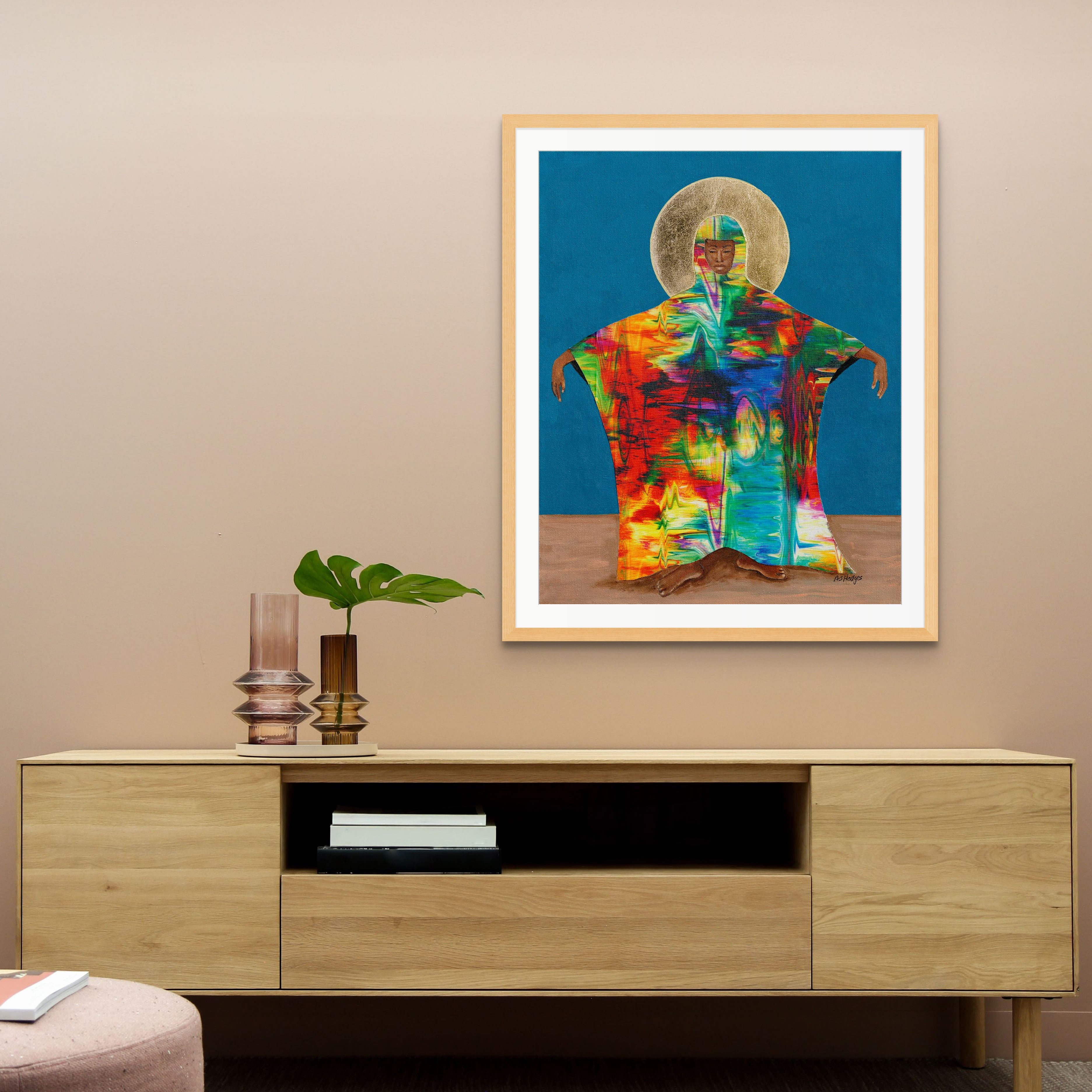 Mother Earth - Framed Fine Art Print - Afrofuturist Print -  colorful art for living room