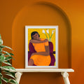 A Quiet Moment - Framed Fine Art Print - relaxing artwork - framed art on a shelf