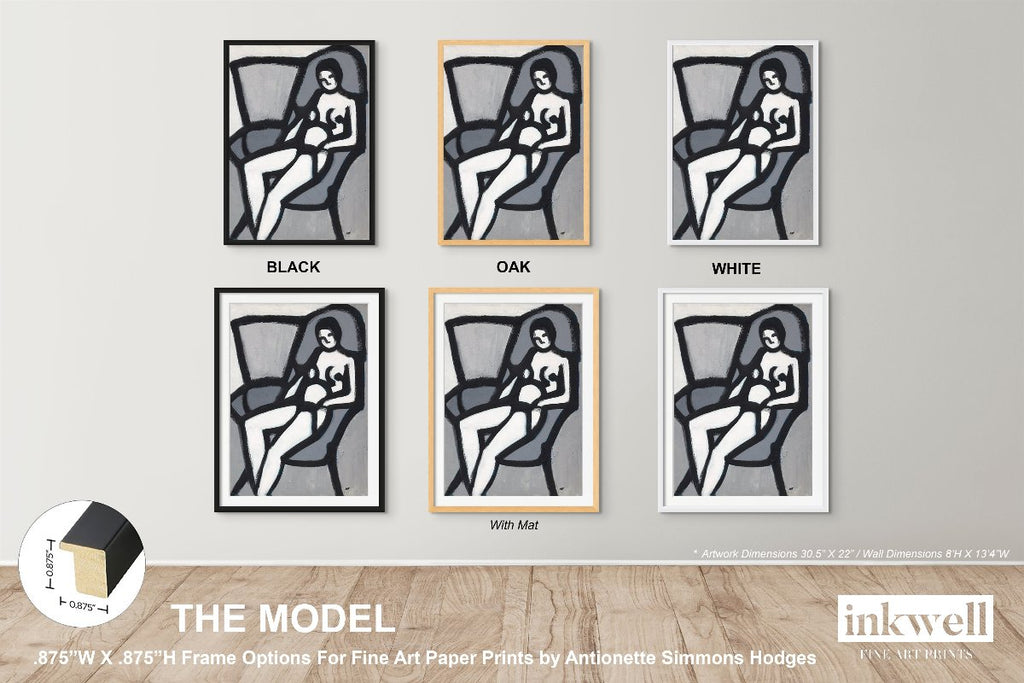 The Model - Framed Fine Art Print - Antionette's Artistry