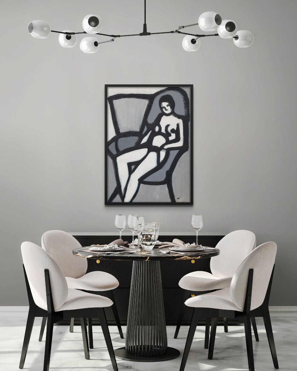 The Model - Framed Fine Art Print - Antionette's Artistry