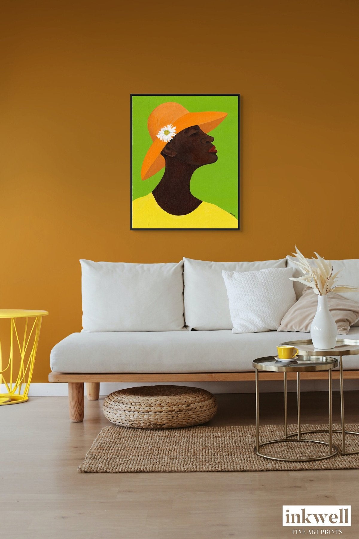 Annabelle's New Hat - Framed Stretched Canvas Print - Antionette's Artistry