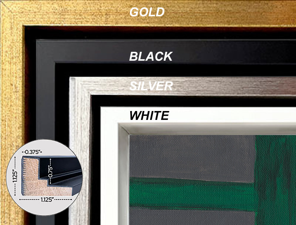 Hey Lady - Framed Canvas Print - travel inspired art - frame swatches