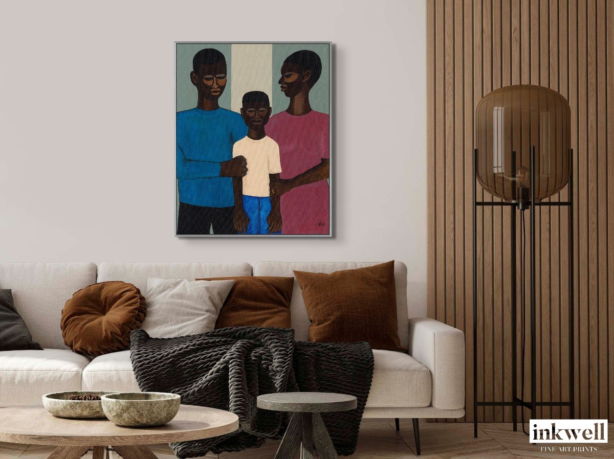 The Family - Framed Stretched Canvas Print - Antionette's Artistry