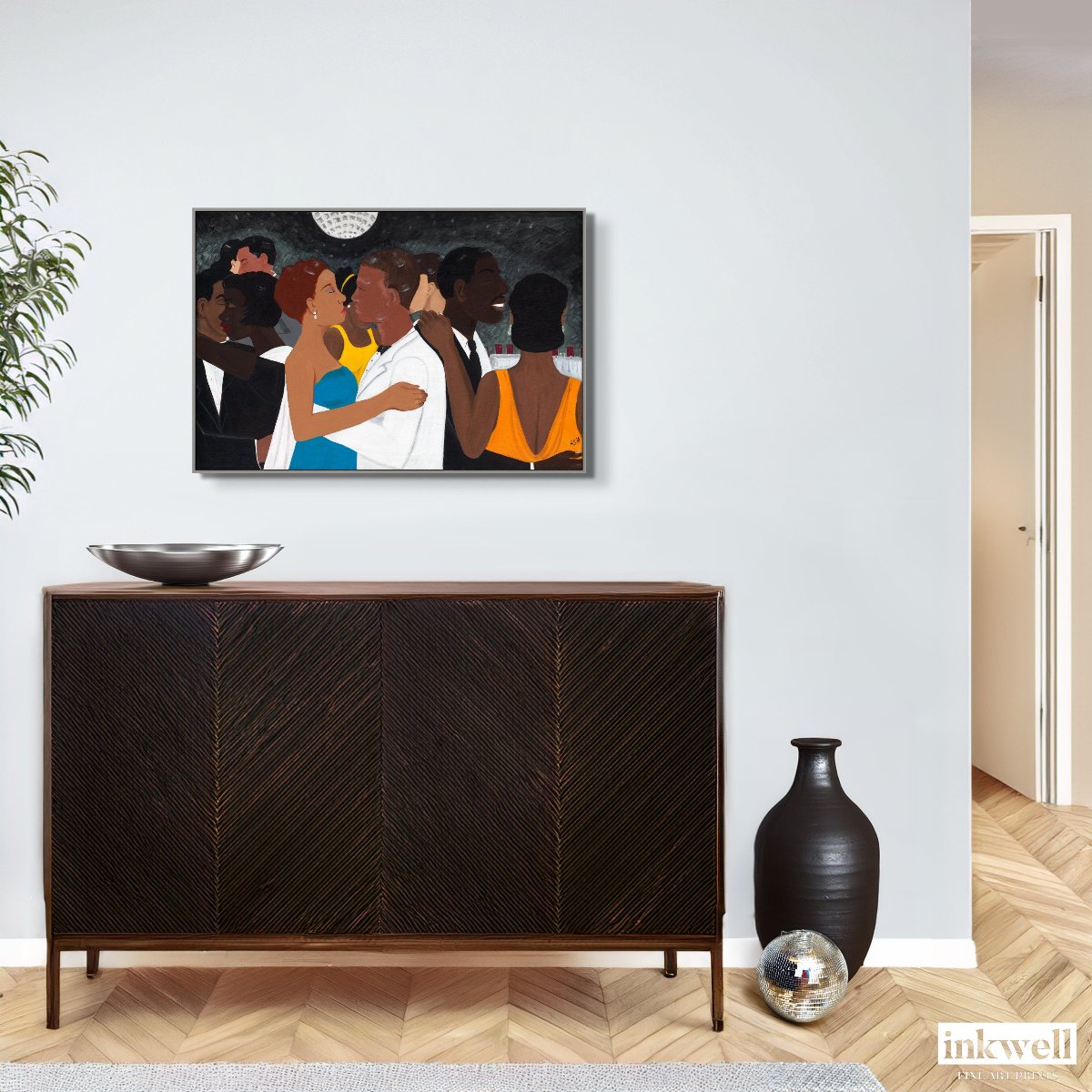 Black Tie Affair - Framed Stretched Canvas Print - Antionette's Artistry