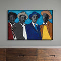 Four Guys - Framed Stretched Canvas Print - Antionette's Artistry