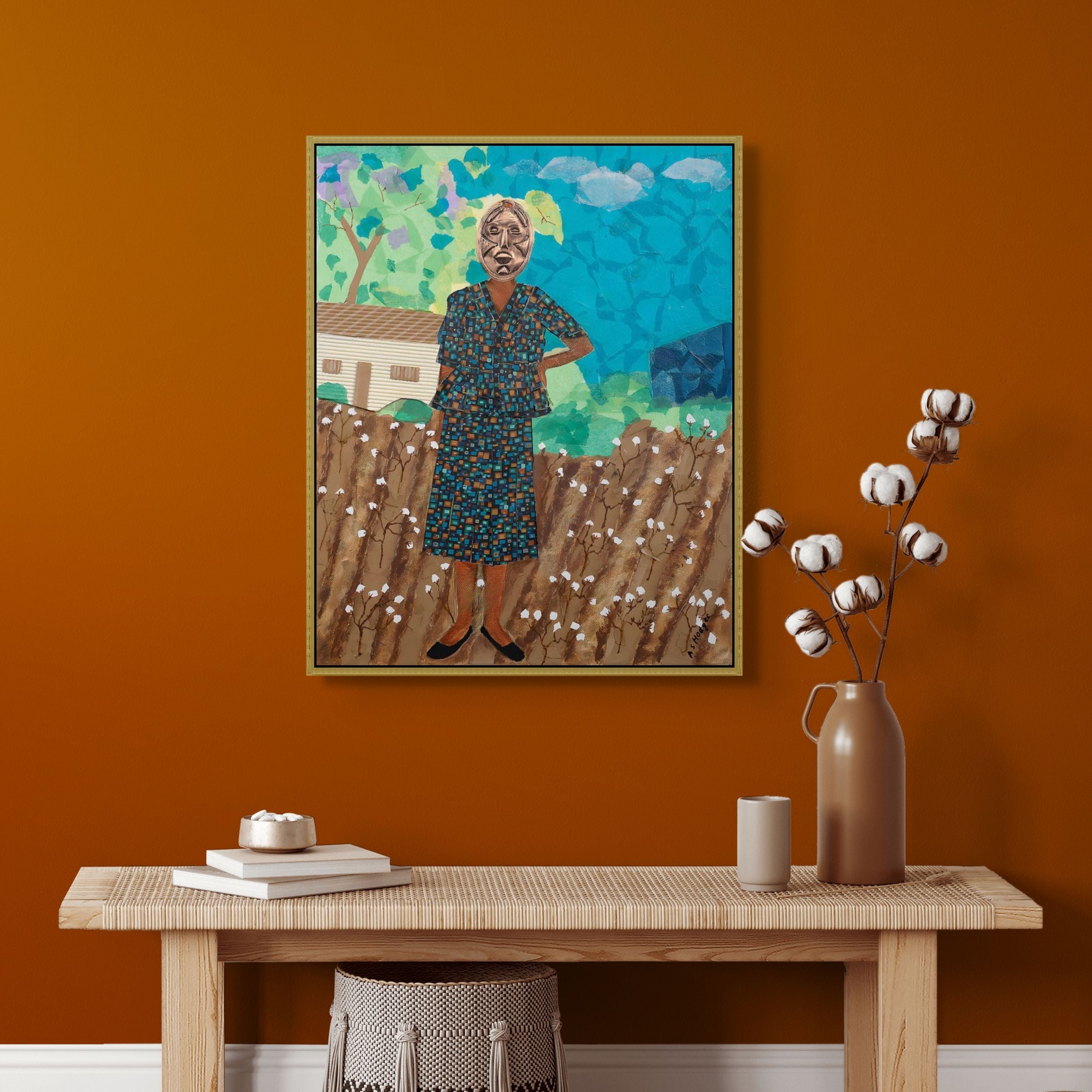 They Came Before Us -2 - Symbolic Black Art - Framed Canvas