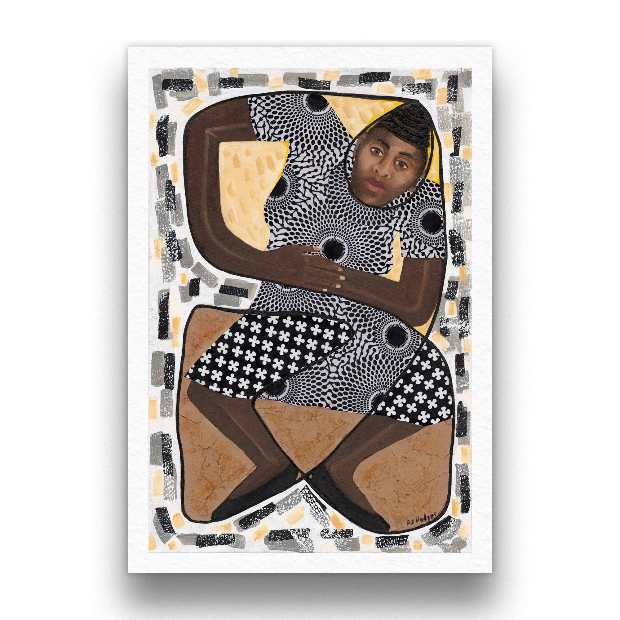 How Low Can You Go? - Dance Art Print - full image on white background with shadowing