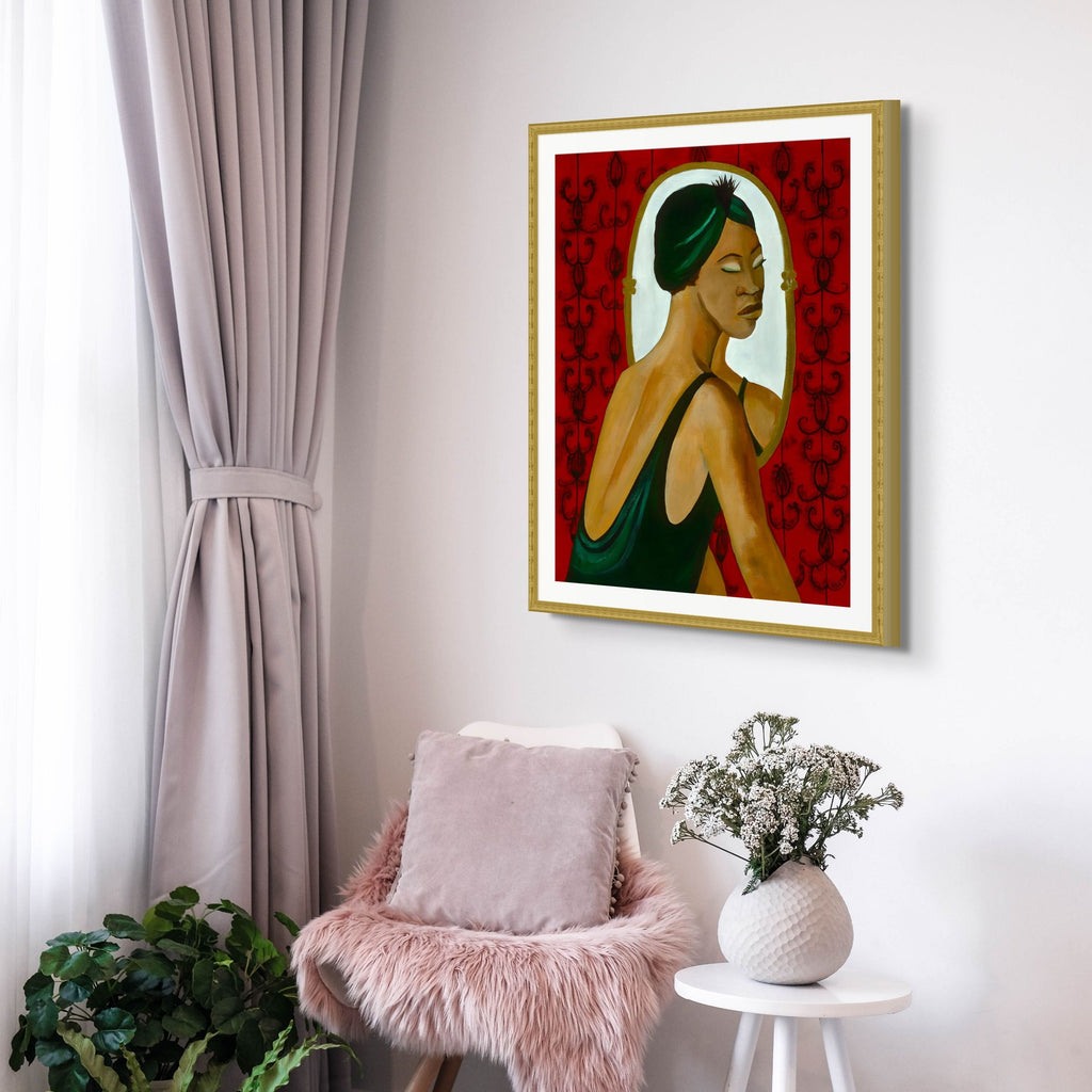 Woman in the Mirror - Fine Art Print - Antionette's Artistry