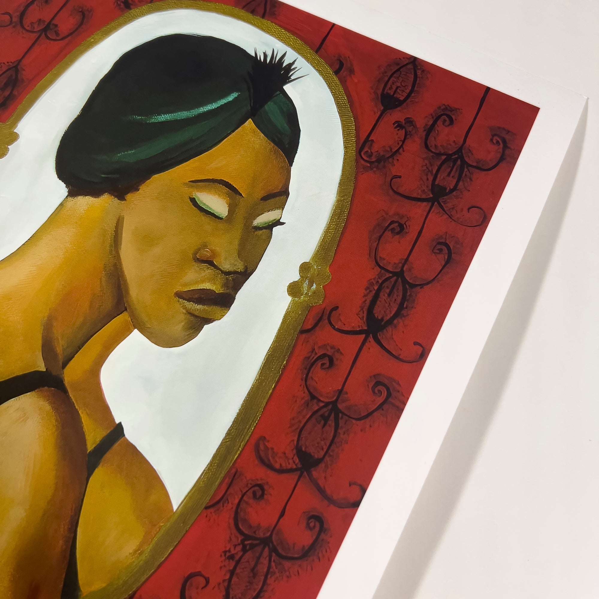 Woman in the Mirror - Fine Art Print - Antionette's Artistry