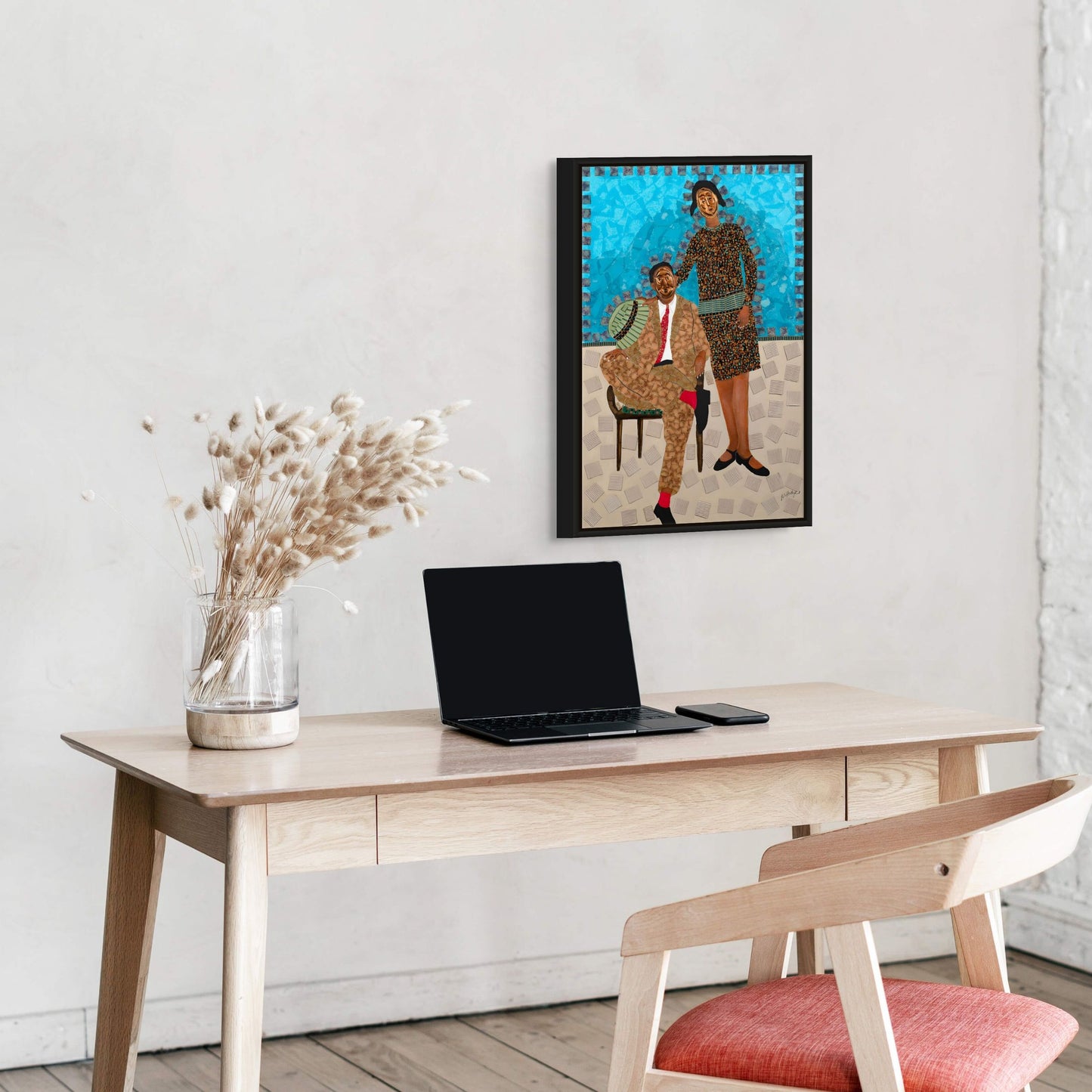 They Came Before Us -1 - Framed Stretched Canvas Print - Antionette's Artistry