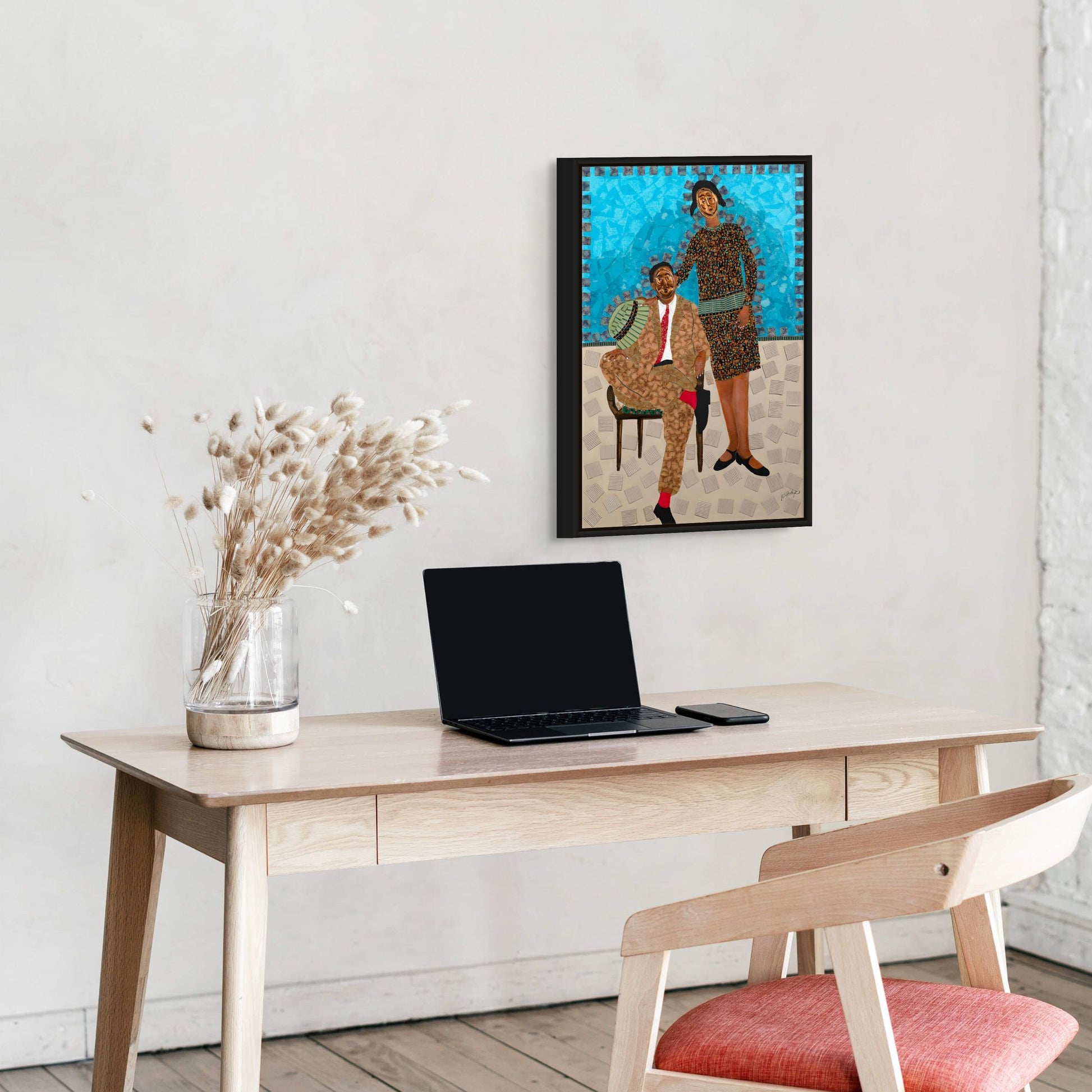 They Came Before Us -1 - Framed Stretched Canvas Print - Antionette's Artistry