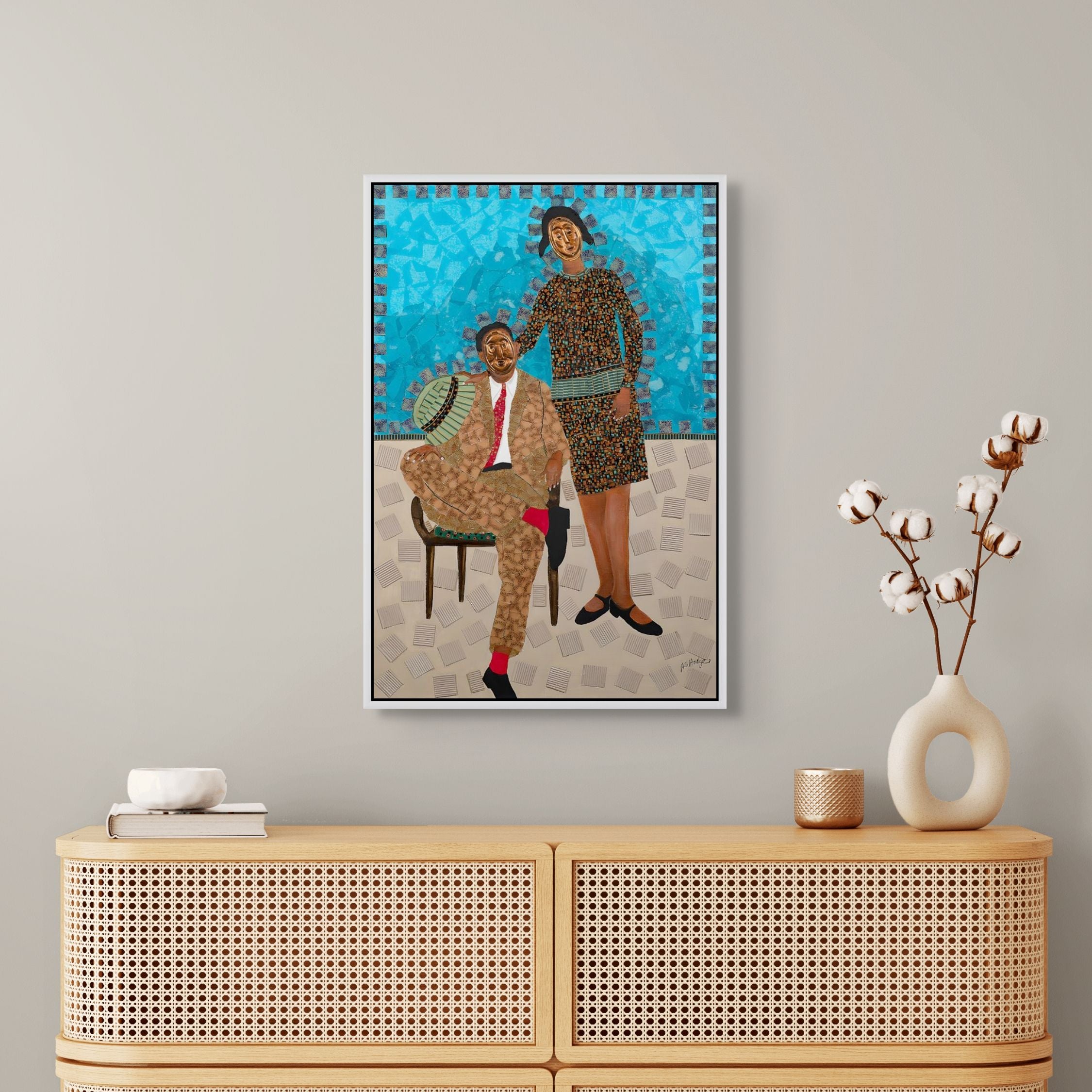They Came Before Us -1 - Framed Stretched Canvas Print - Antionette's Artistry