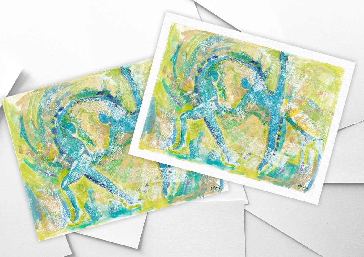 Motion in Teal - Fine Art Print - Antionette's Artistry