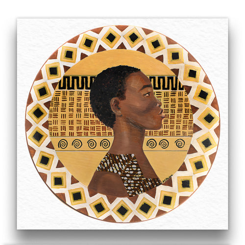 A Dahomey Warrior - Fine Art Print - African Heritage Wall Decor