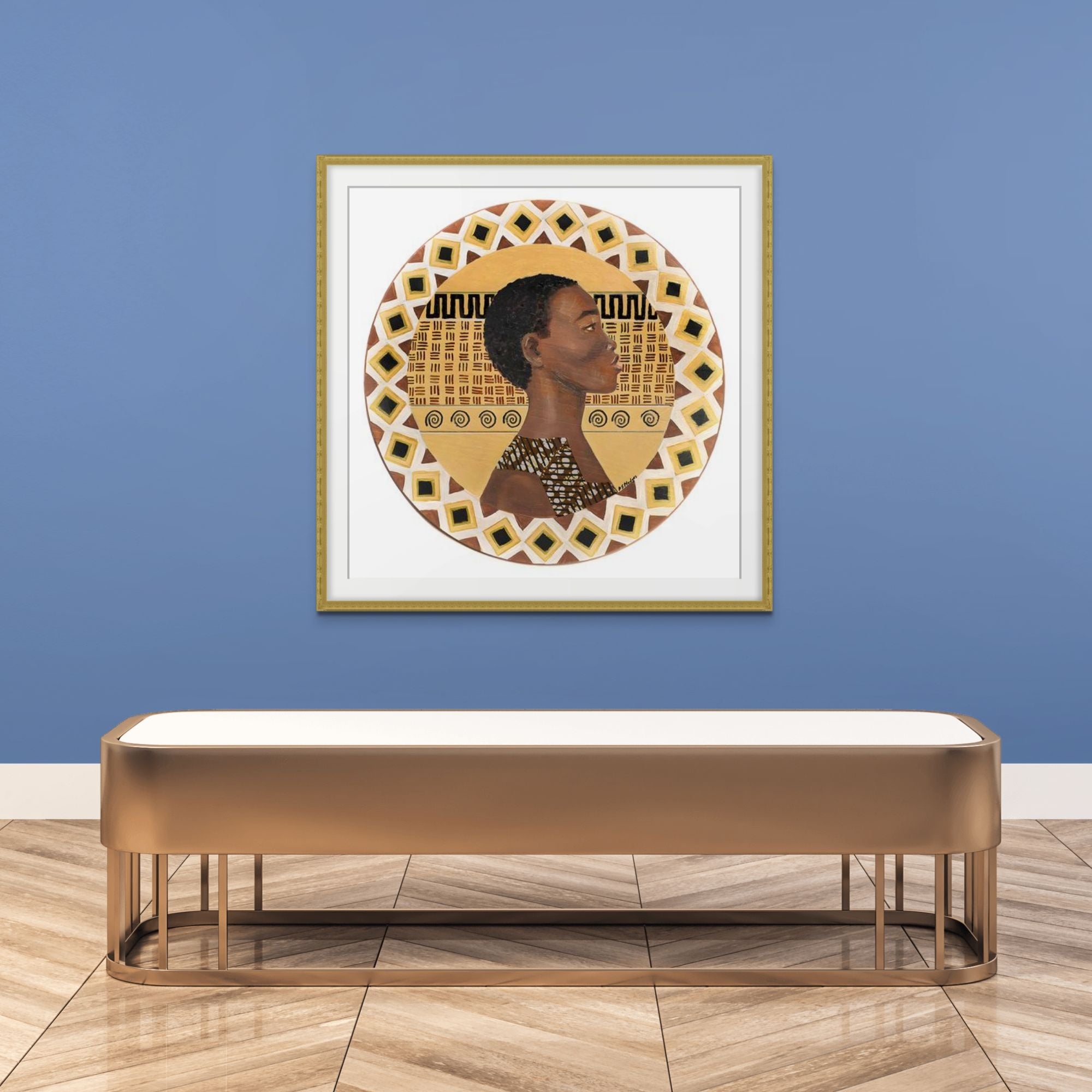A Dahomey Warrior - African Heritage Wall Decor  - by Antionette Simmons Hodges