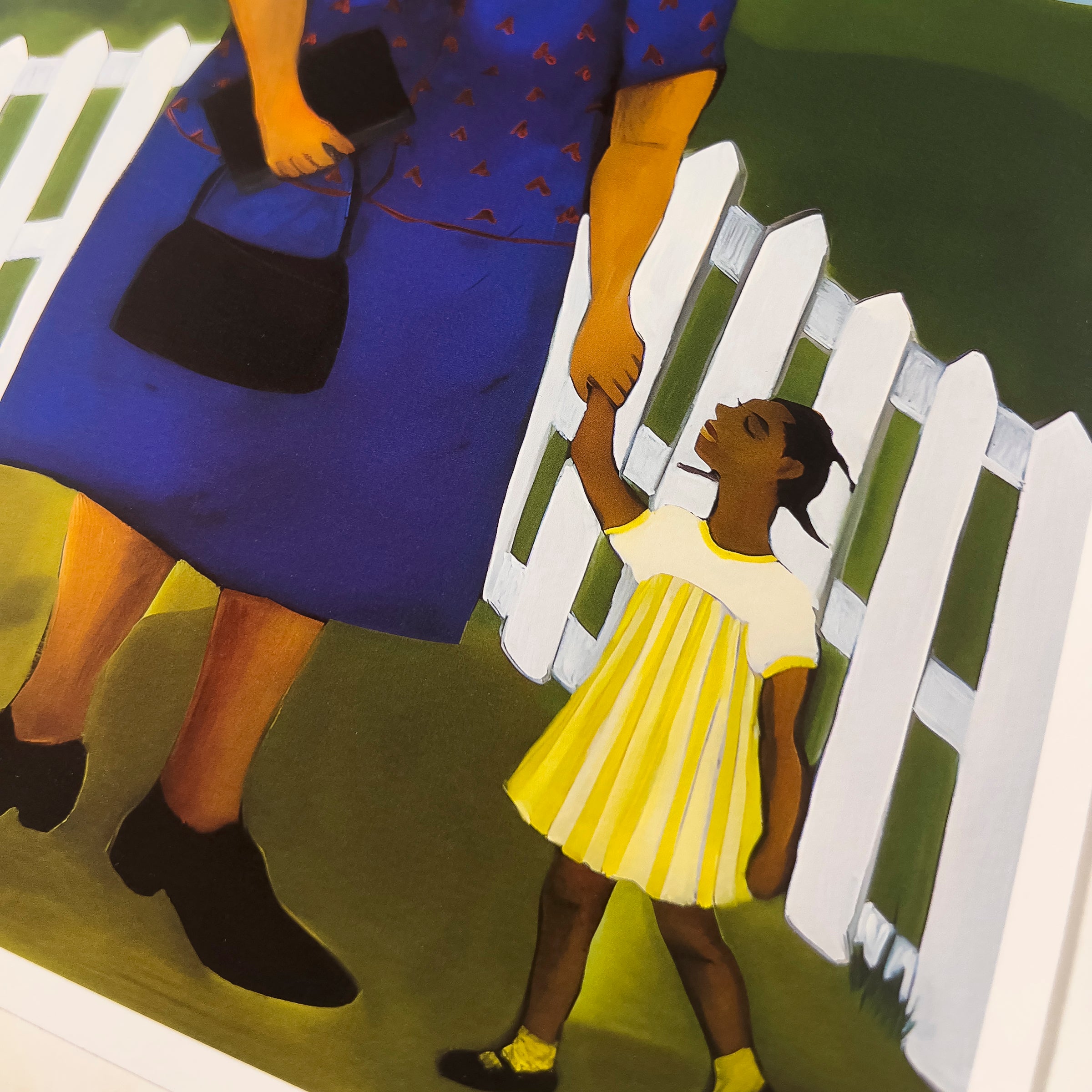 Goin' to Church - African American Faith Artwork - detail of little black girl