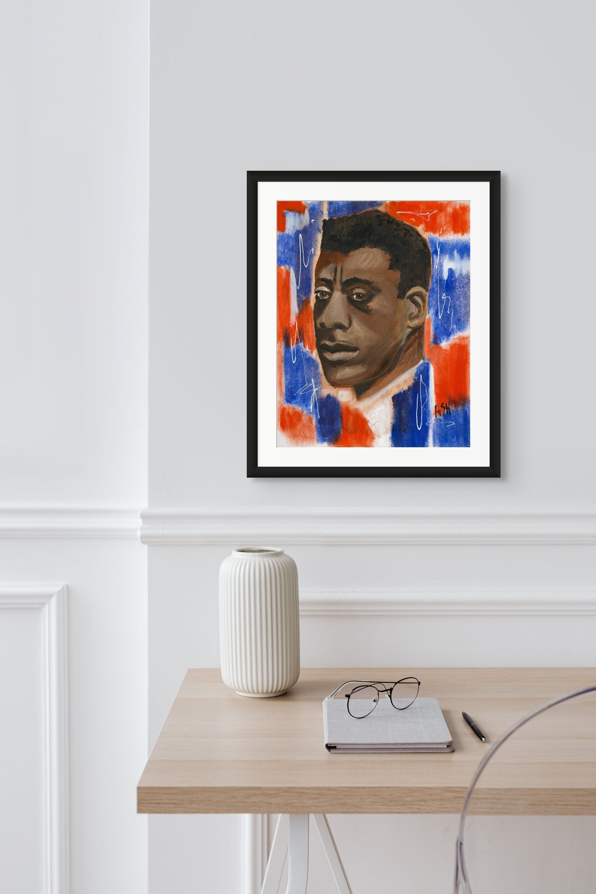 Red, White & Blues - James Baldwin Art  - James Baldwin poster