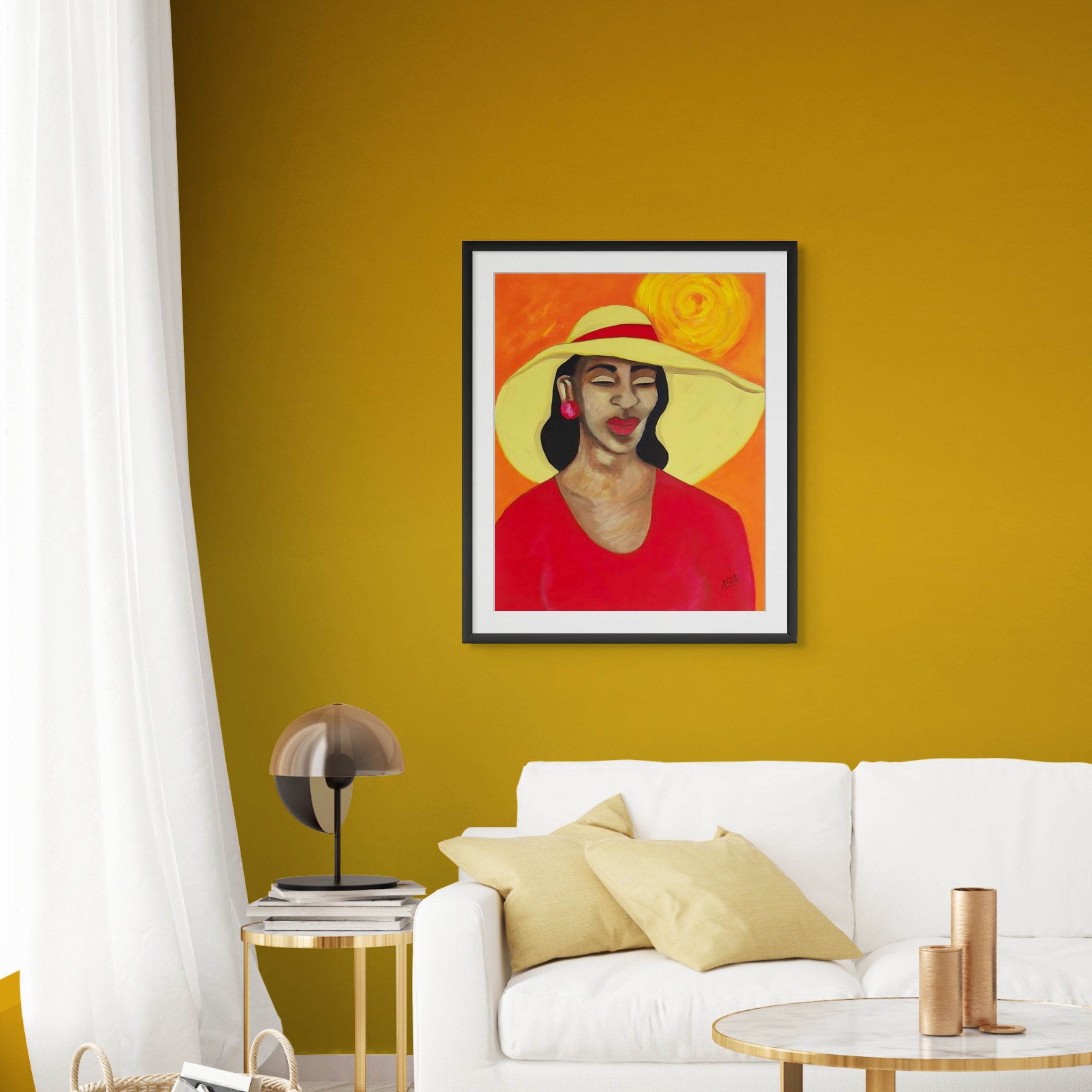 Lady In Red - Fine Art Print - Antionette's Artistry