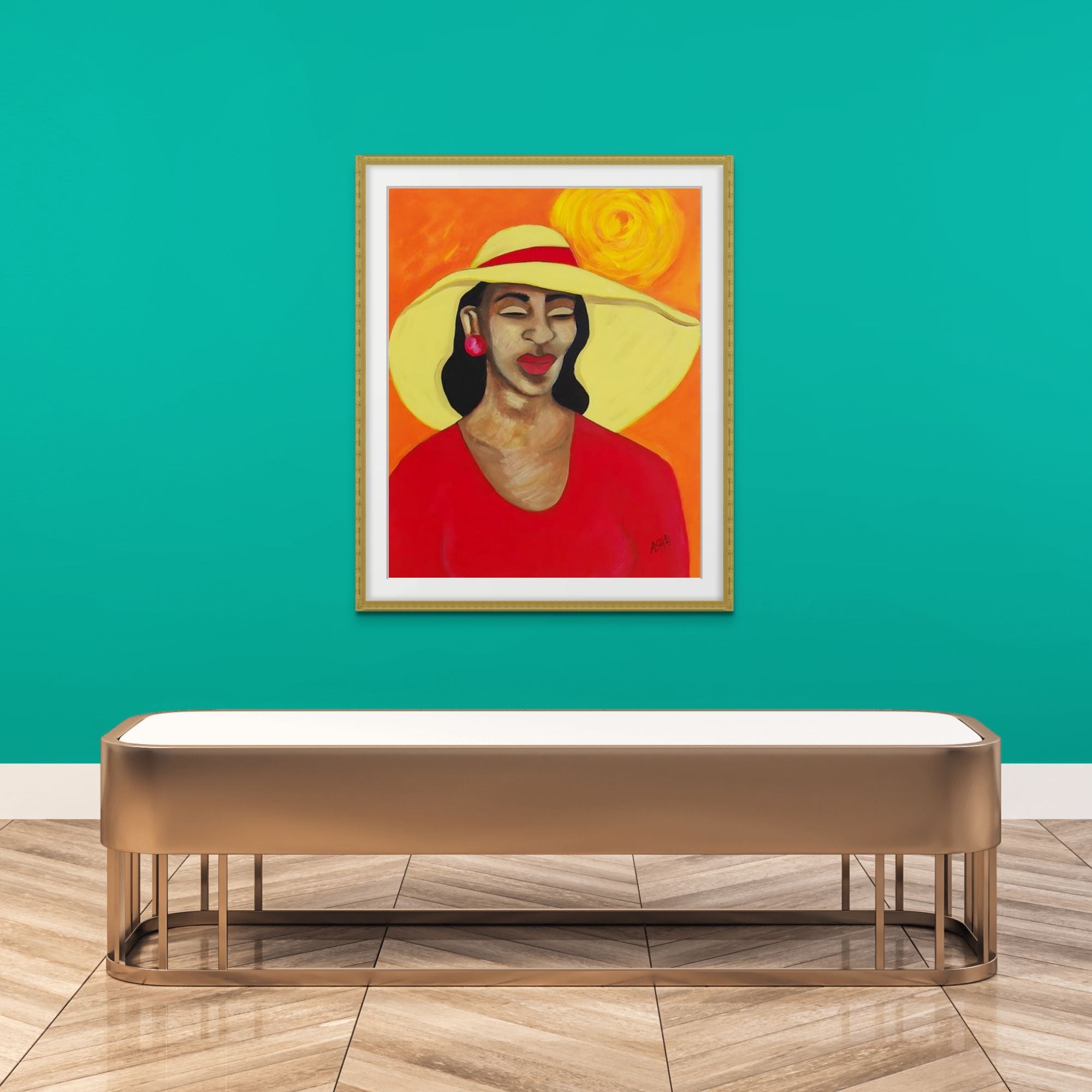 Lady In Red - Fine Art Print - Antionette's Artistry