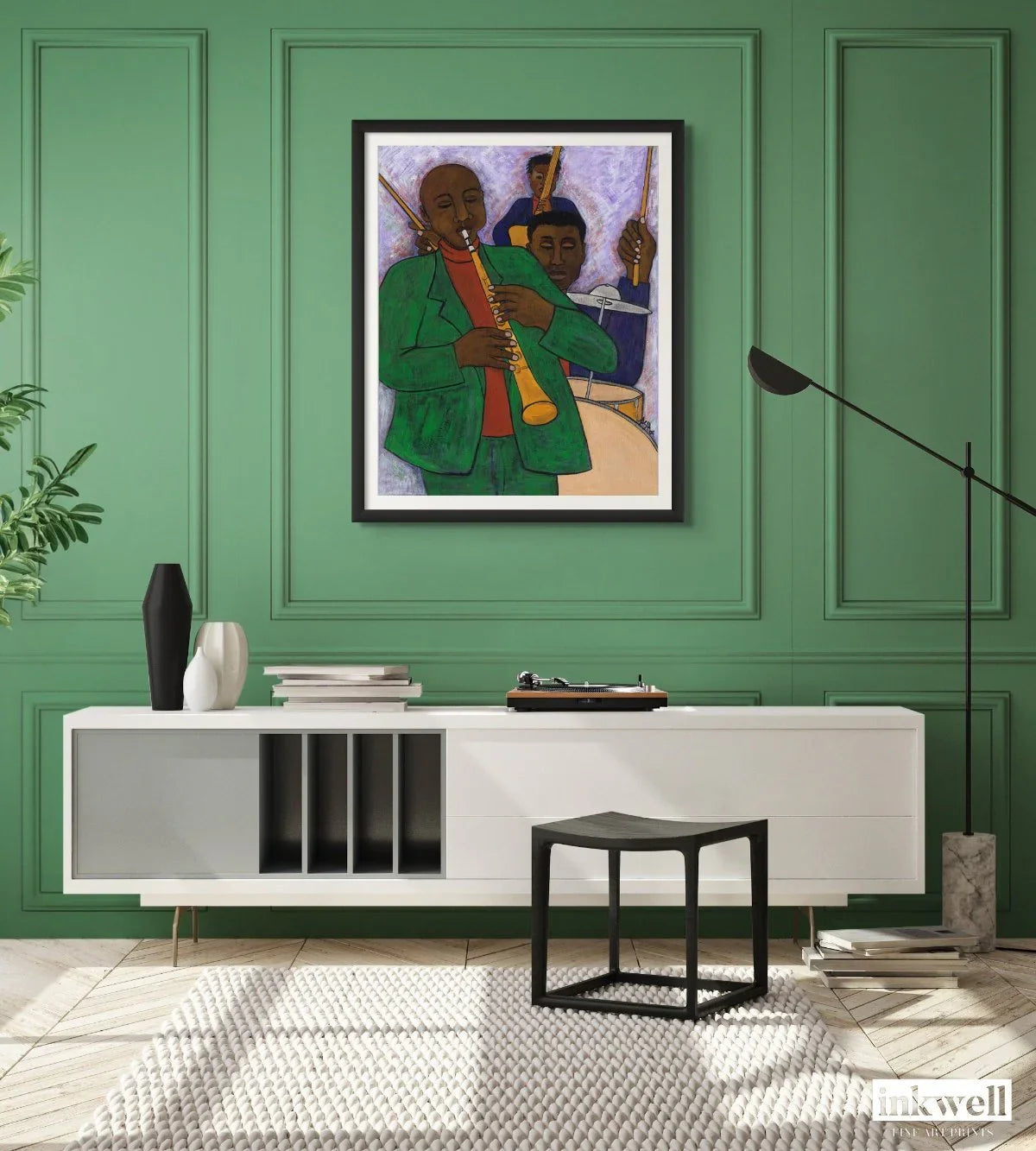 The Three Musicians - Fine Art Print - Black Jazz Music