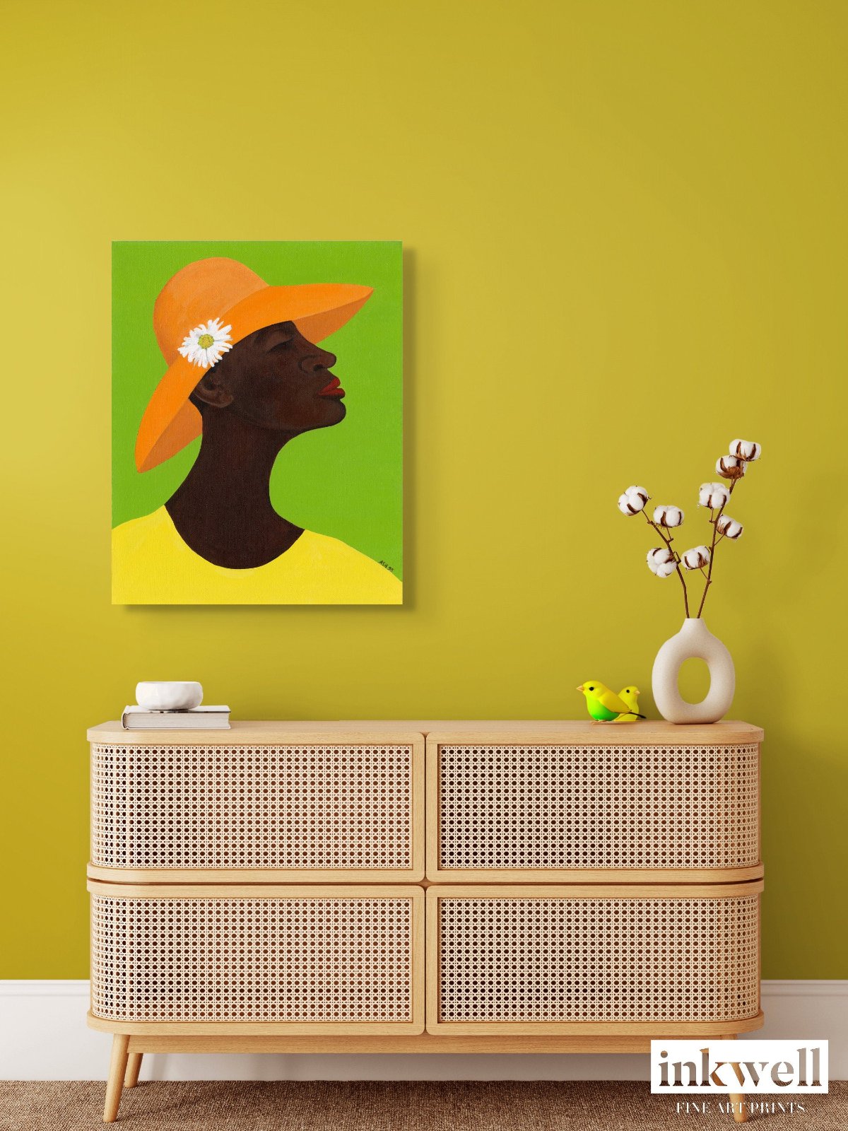 Annabelle's New Hat - Stretched Canvas Print - Antionette's Artistry