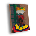 Hey Lady - Canvas Print -  Colombian Woman Giclee Art - black female artist