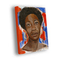 Red, White & Blues - Nina Simone - Stretched Canvas Print - Antionette's Artistry