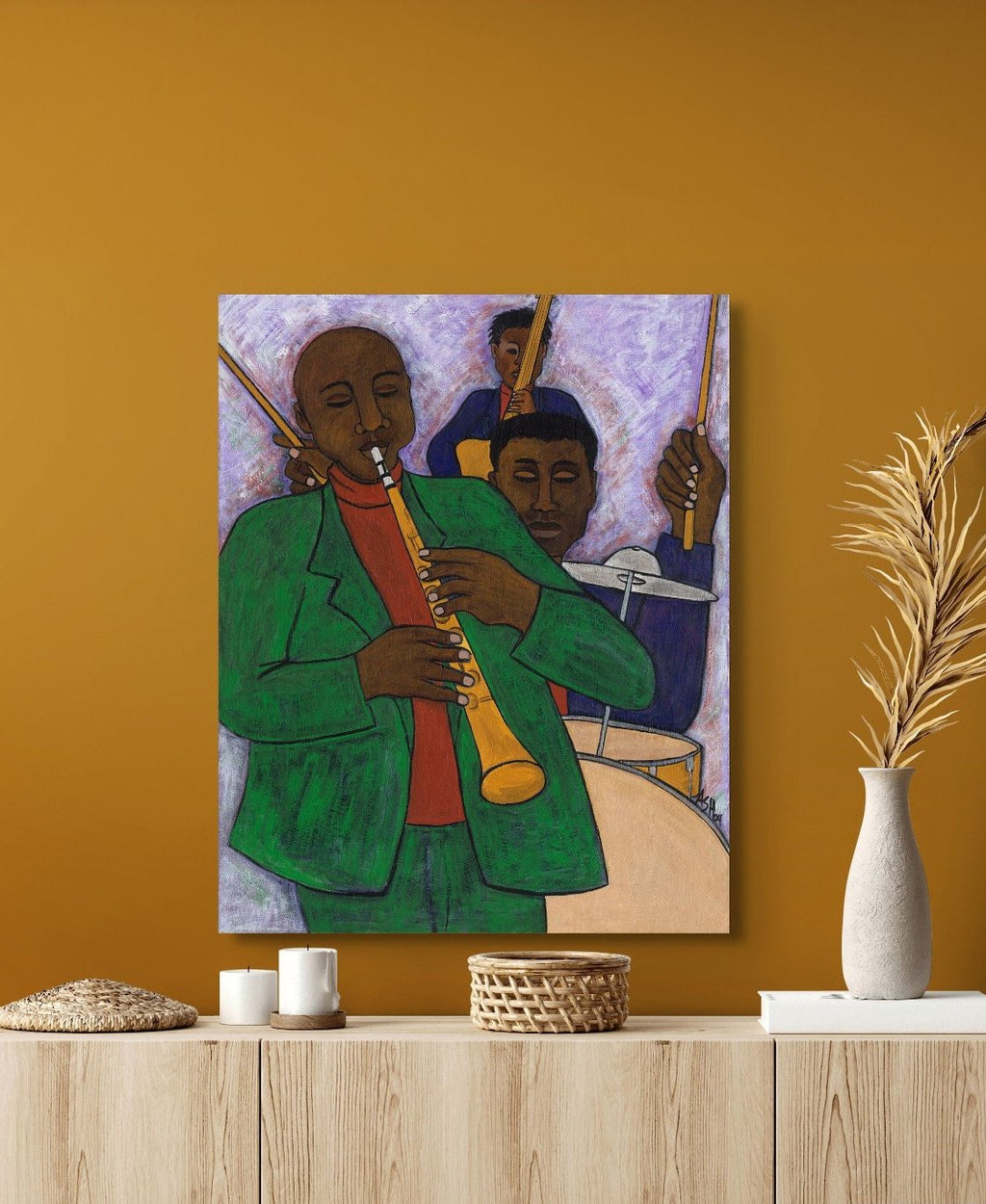 The Three Musicians - Stretched Canvas Print - Antionette's Artistry