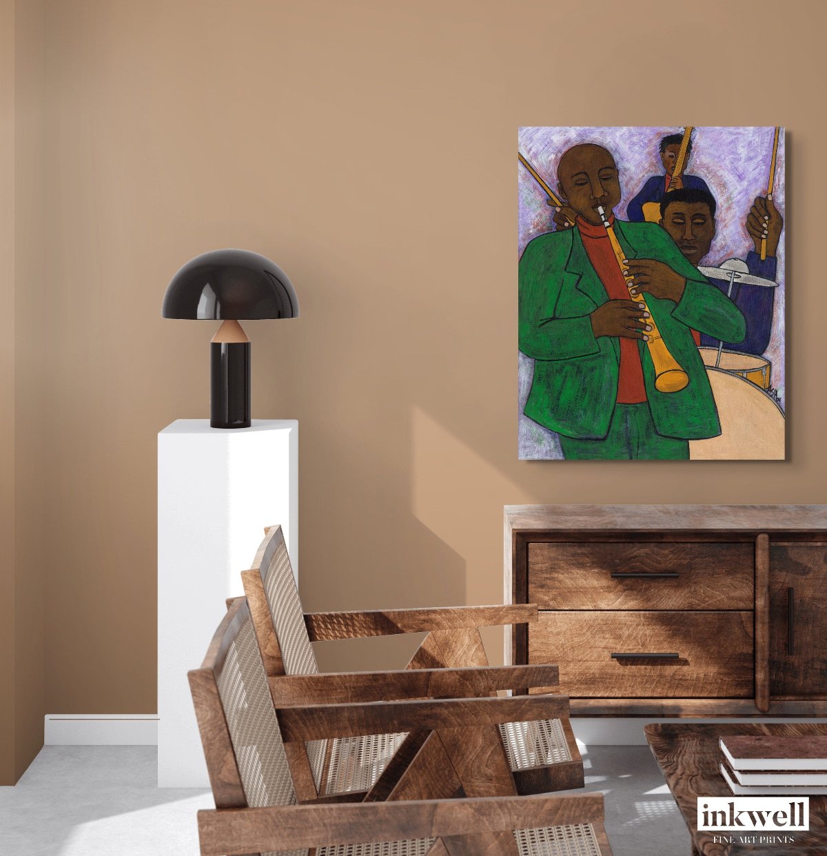 The Three Musicians - Stretched Canvas Print - Jazz Lover Art