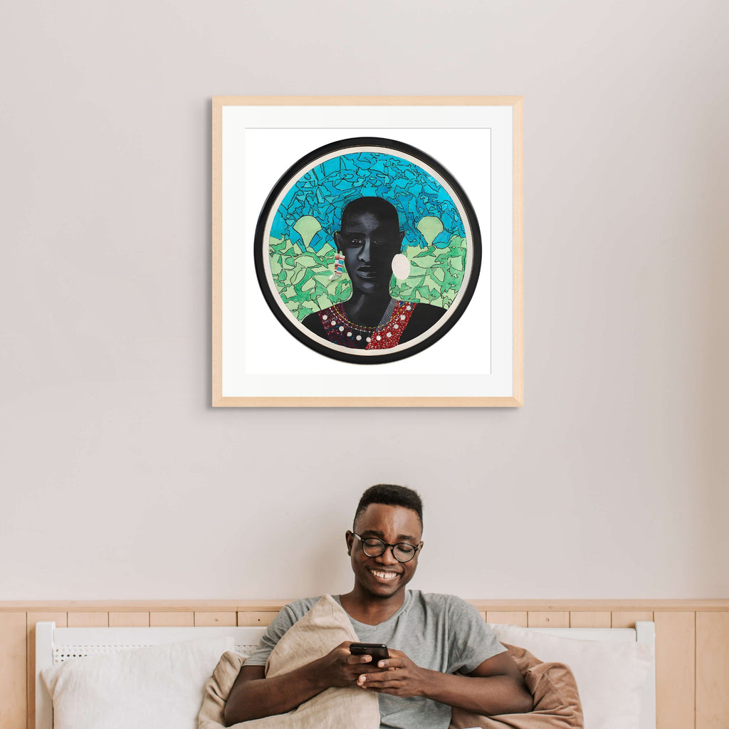Maasai Warrior — Framed Print