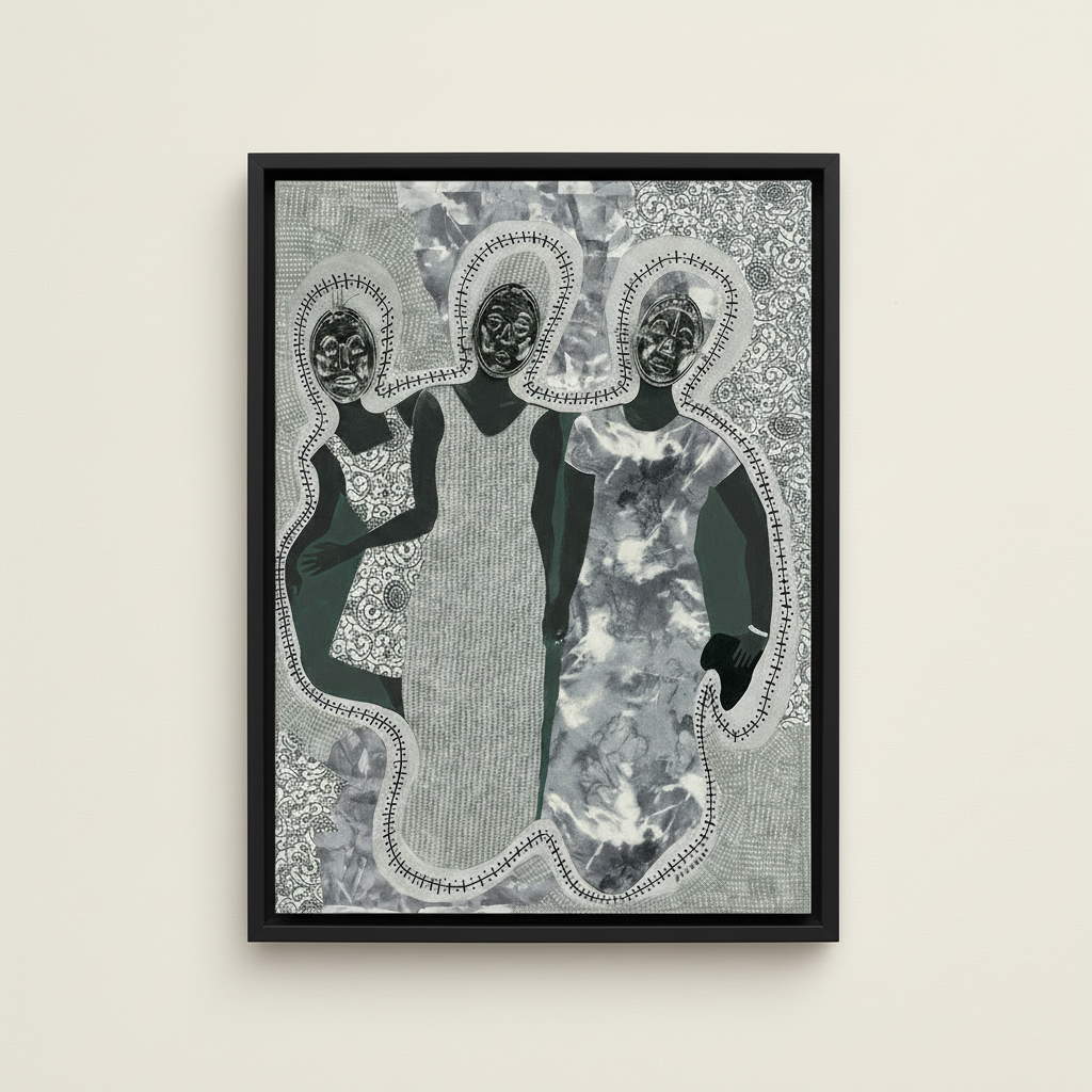 Mirror Mirror — Framed Canvas Print, Black