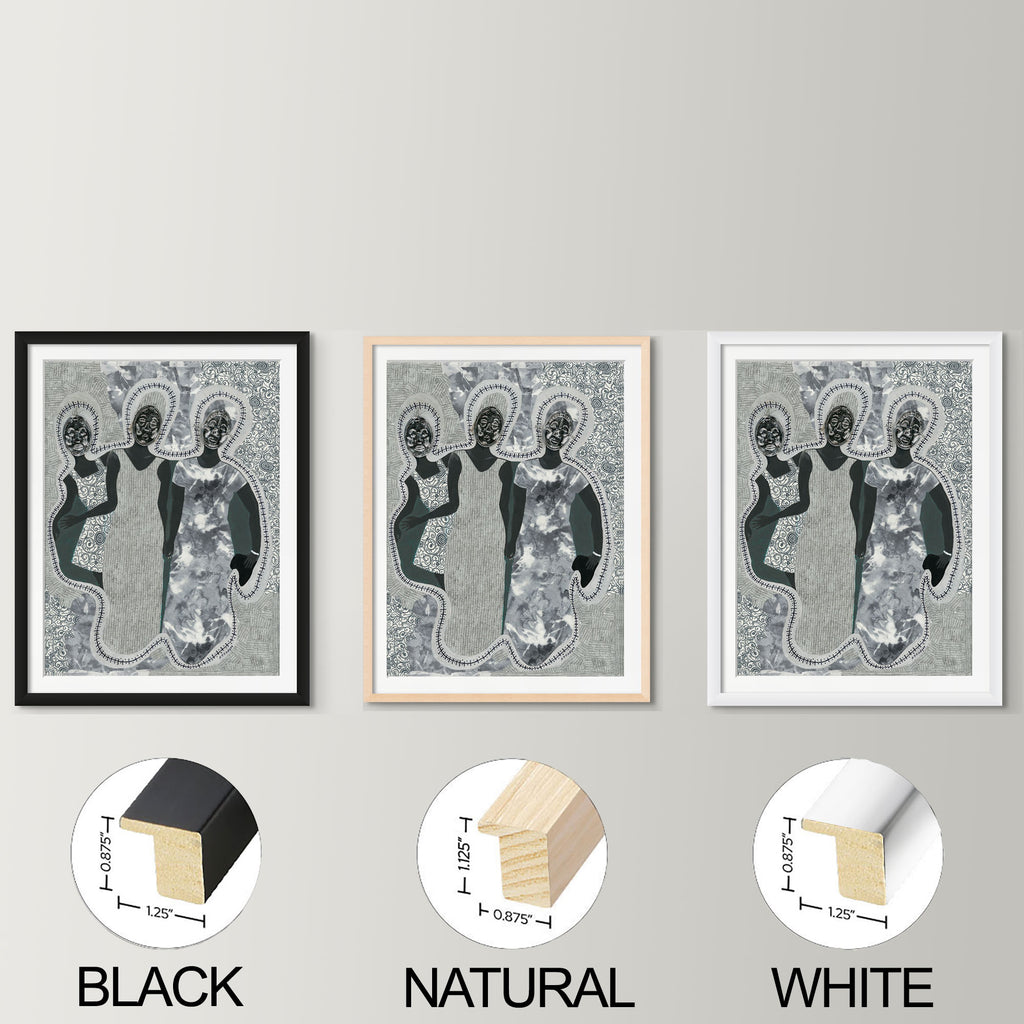 Framed Mirror Mirror Art Print | Ancestral Roots African Heritage