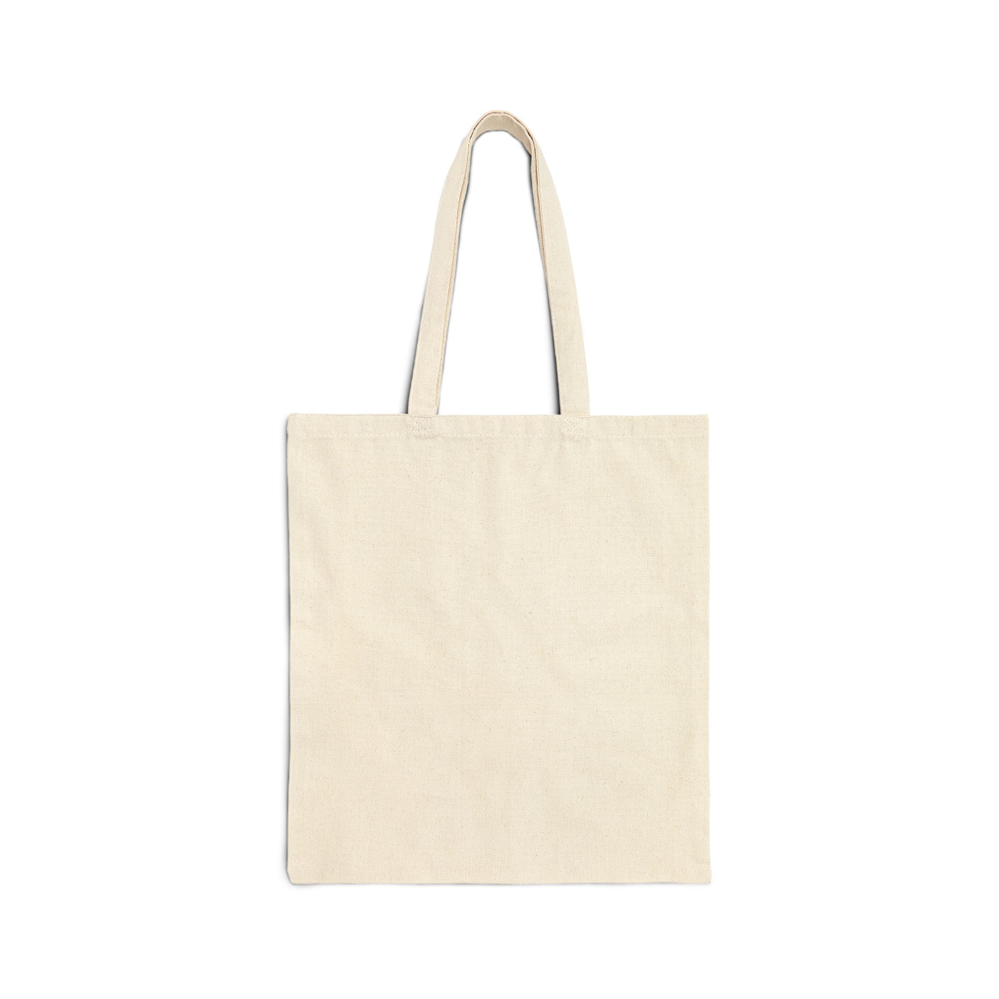 Mother Earth Art Tote Bag outdoor lifestyle shot — divine feminine Black art on cotton canvas