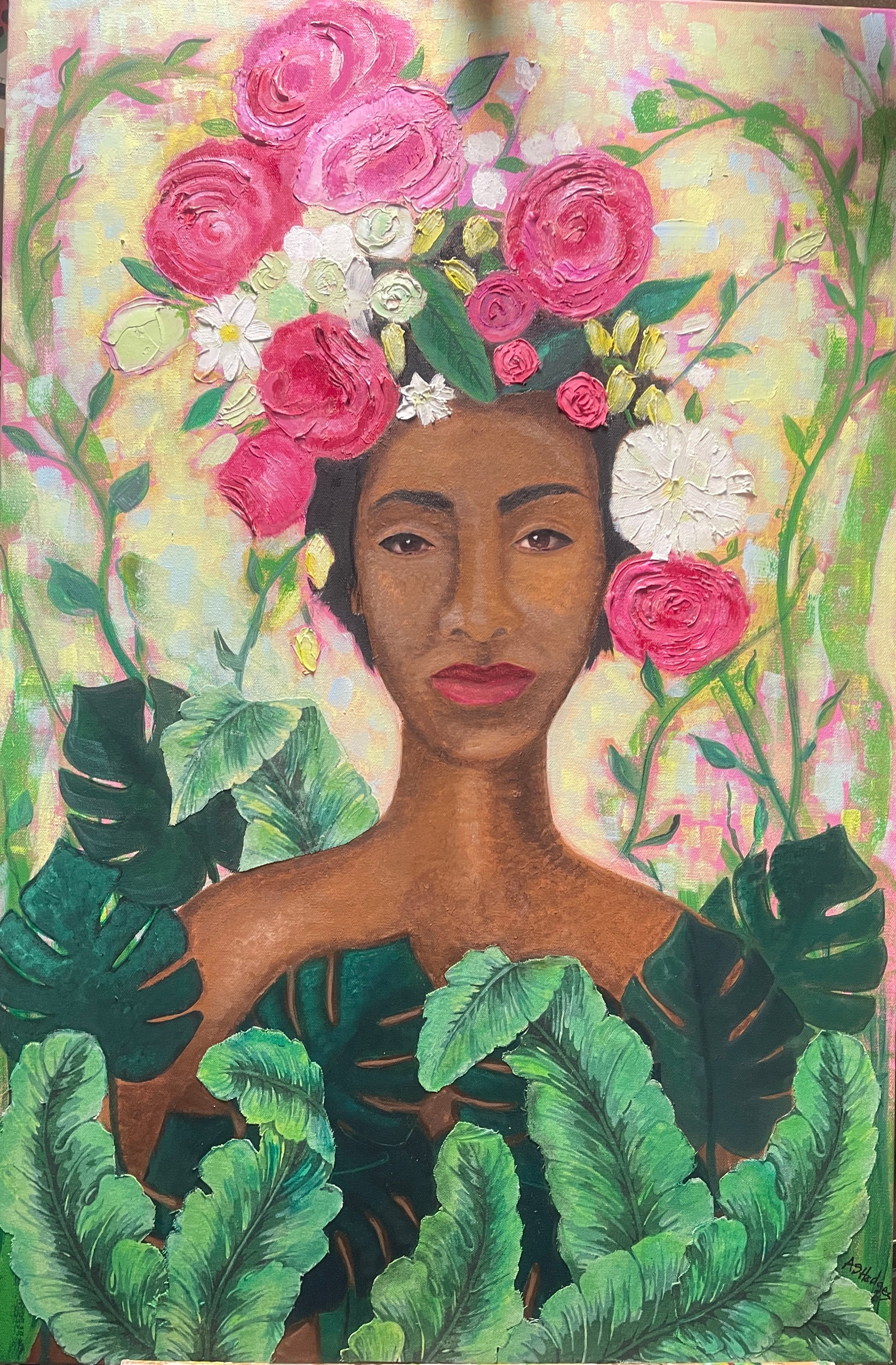 Mother Nature is Watching | Original Mixed Media Acrylic Painting