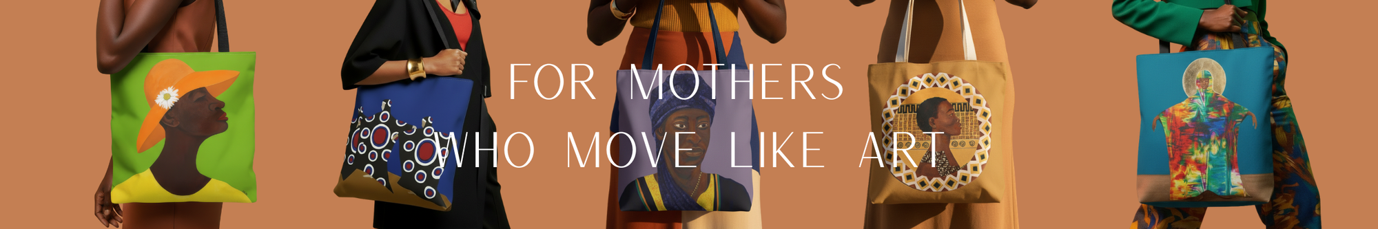 For Mothers Who Move Like Art — Gallery Tote Bag Collection