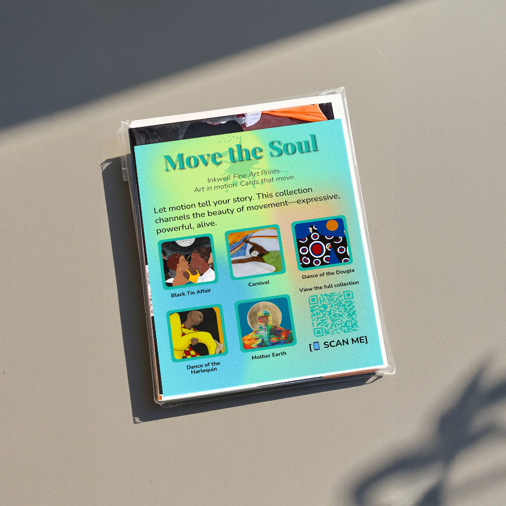 Move the Soul – African American Dance Greeting Card Set (5-Pack)