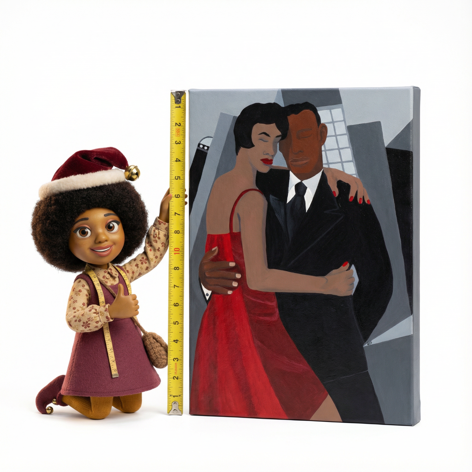 Night on the Town - Canvas Print | Black Couple Artwork