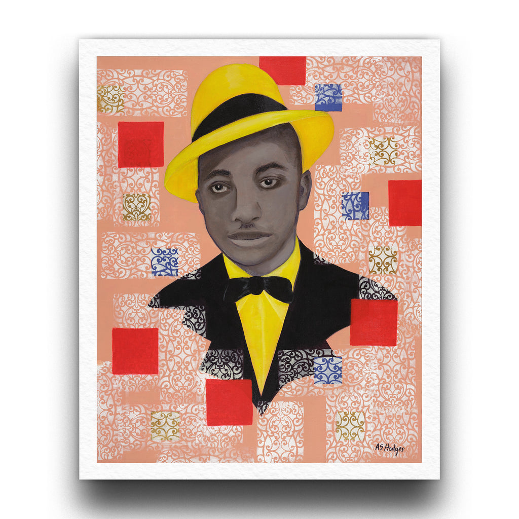 Black Dandy Portrait Wall Art | Framed African American Decor