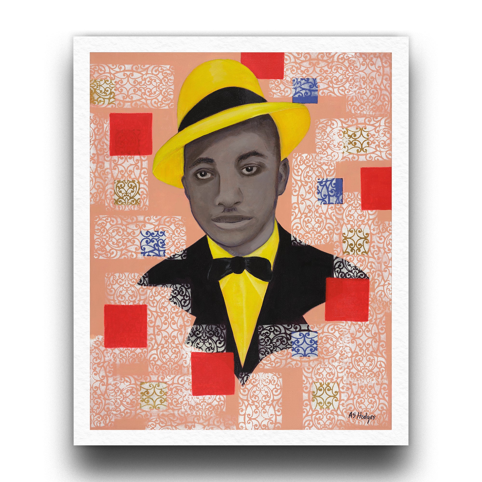 Black Dandy Portrait Wall Art | Framed African American Decor