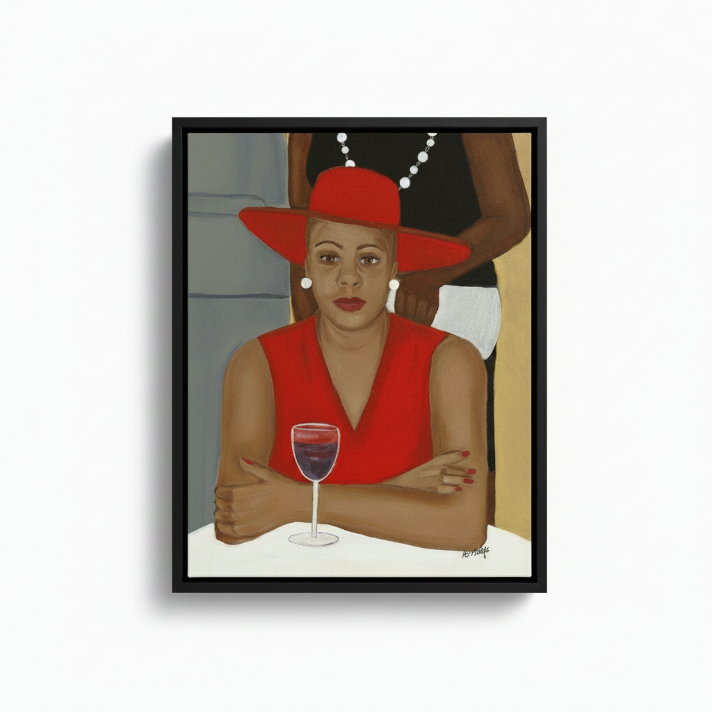 Black Church Lady Art Print | African American Cultural Wall Decor