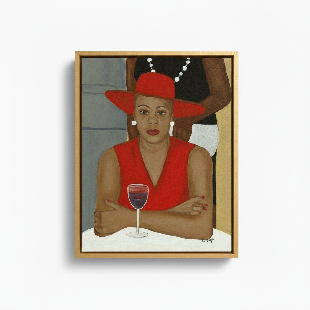 Black Church Lady Art Print | African American Cultural Wall Decor