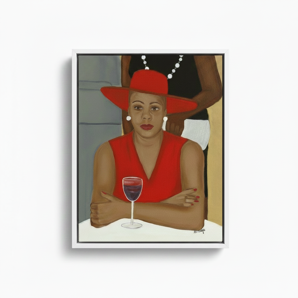 Black Church Lady Art Print | African American Cultural Wall Decor