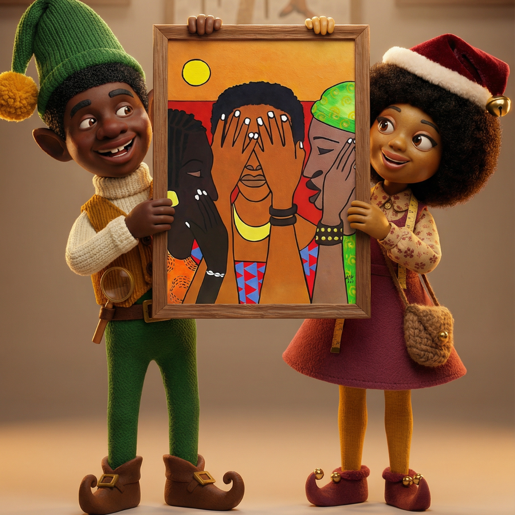 Women Empowerment Canvas Art - See No Evil African American Wall Print