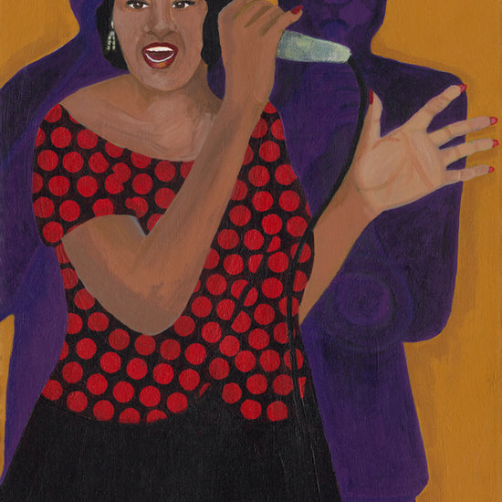 African American Artwork about Jazz ' Jazz Singer' by Antionette simmons Hodges