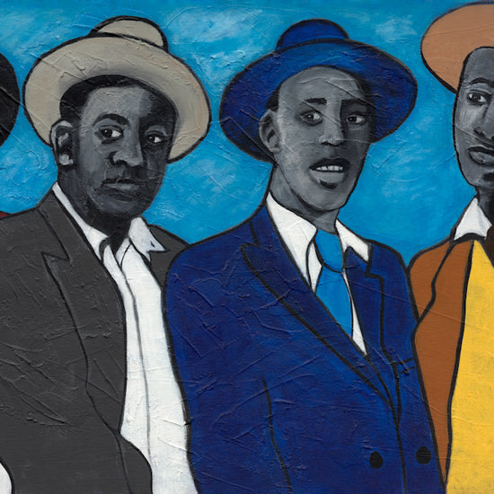 'Four Guys' African American Artwork by Antionette Simmons Hodges